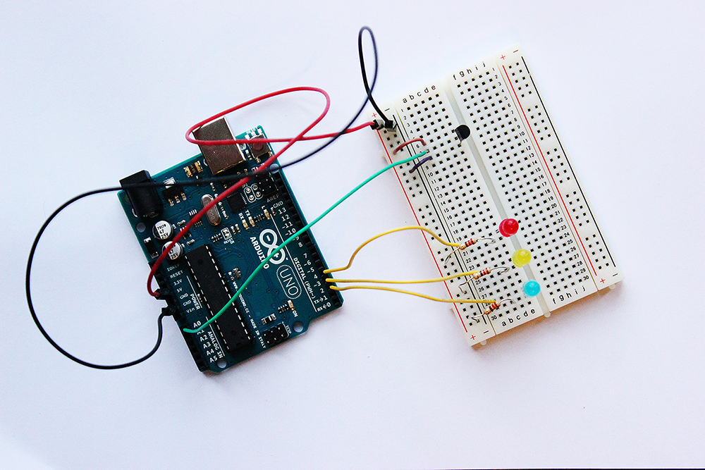 Building LoveOMeter by using a temperature sensor
