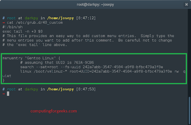 How to manually add menu entry to GRUB2 menu on Arch Linux 1 configure grub