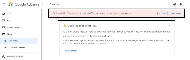 Earnings at risk – You need to fix some ads.txt file issues to avoid severe Earnings at risk – You need to fix some ads.txt file issues to avoid severe