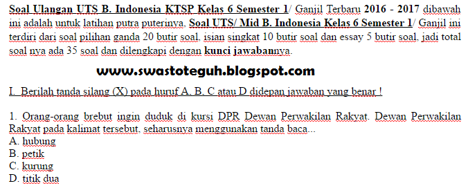 Soal essay bahasa indonesia kelas 9 semester 1 ktsp 04 picture