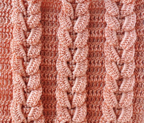 Crochet Cable Stitch - Free Pattern 