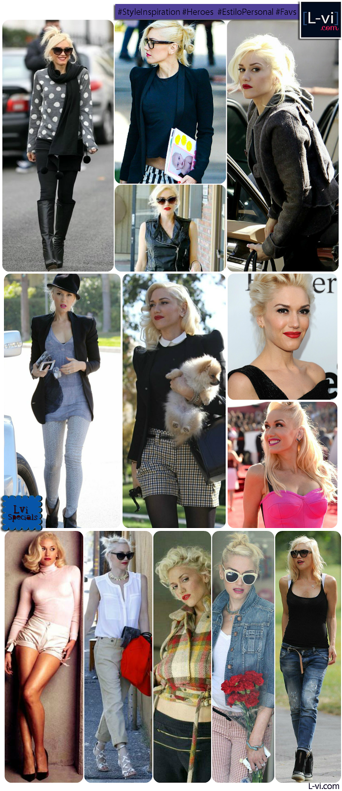 [Style Inspiration]: Gwen Stefani / Estilo que inspira:  L-vi.com
