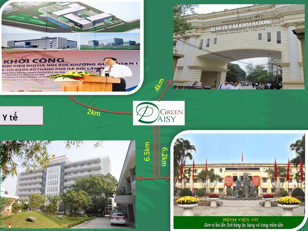 Tiện ích dự án Liền kề The Green Daisy Tiện ích dự án Liền kề The Green Daisy