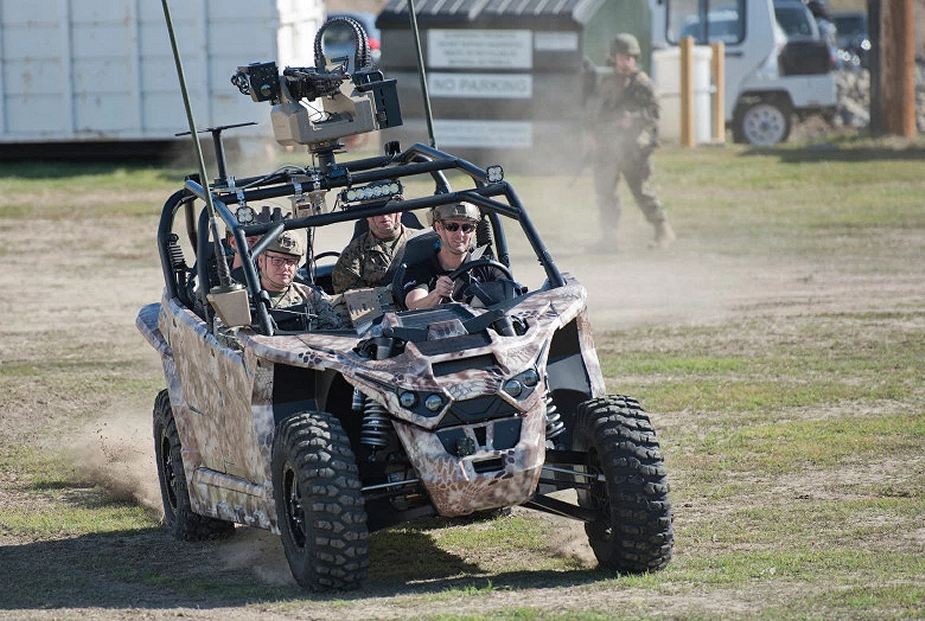 A group of Camp Pendleton Marines gets a ride in the Nikola Motor