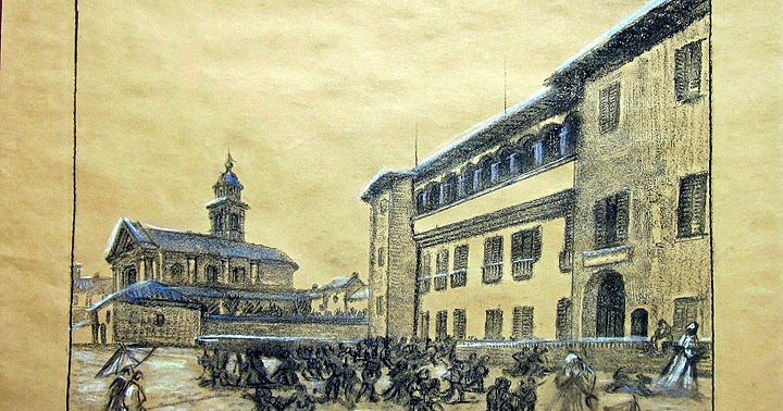 Fidenza San Donnino com'era nel primo ottocento.