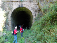 O primeiro túnel do percurso