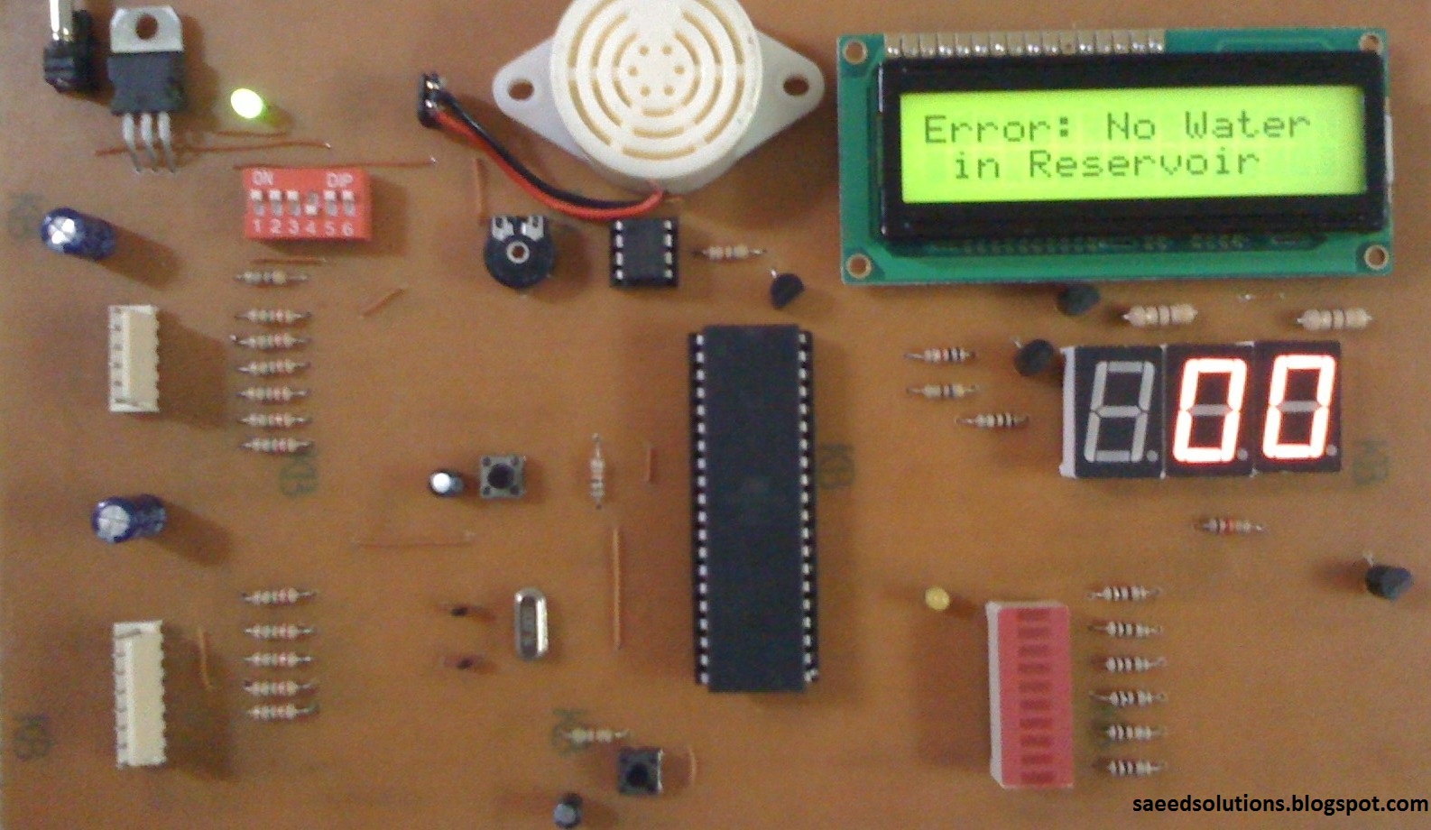 Water Level Indicator using ATMEGA16 microcontroller | ATMEGA16