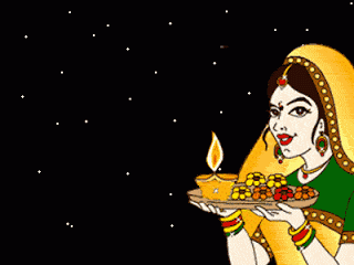 Happy Diwali 2015 Animated Candles Lantern Light Gif Pics Download
