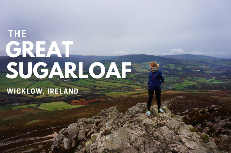 Climbing the Sugarloaf Mountain in Wicklow