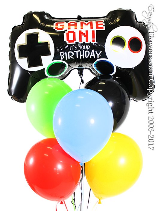 Video Game Controller Balloons by Everyday Flowers