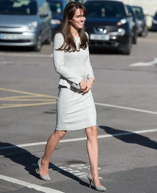 Catherine, Duchess of Cambridge visited a rehabiltation centre at HMP Send