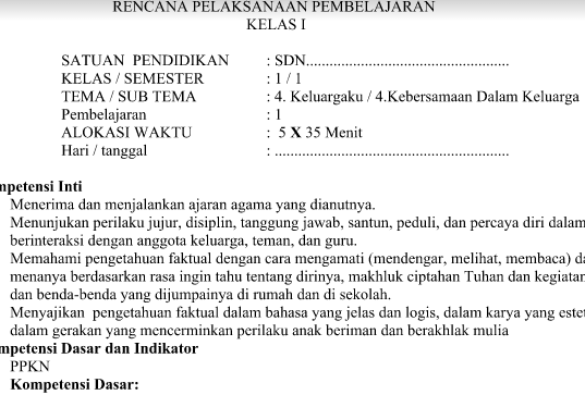 RPP Kurikulum 2013 SD Kelas 1 Revisi Tema 4 Subtema 4 Pembelajaran 1 Tahun Pelajaran 2016-2017 RPP Kurikulum 2013 SD Kelas 1 Revisi Tema 4 Subtema 4 Pembelajaran 1 Tahun Pelajaran 2016-2017