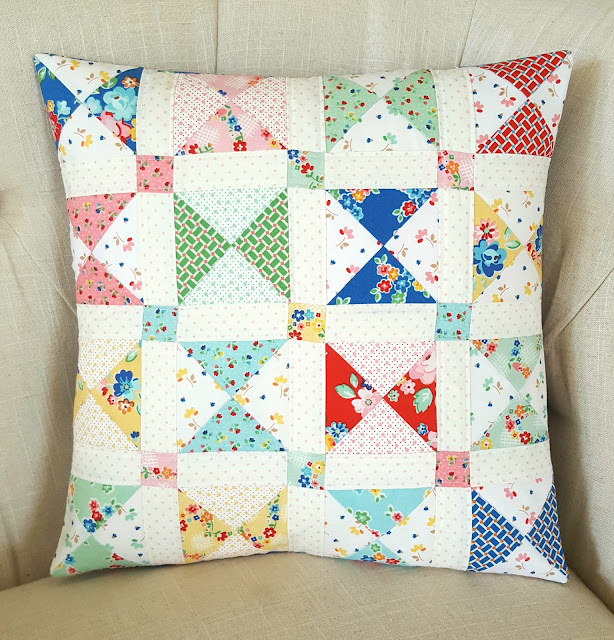 Arbor Blossom Hourglass Pillow by Heidi Staples for Fabric Mutt