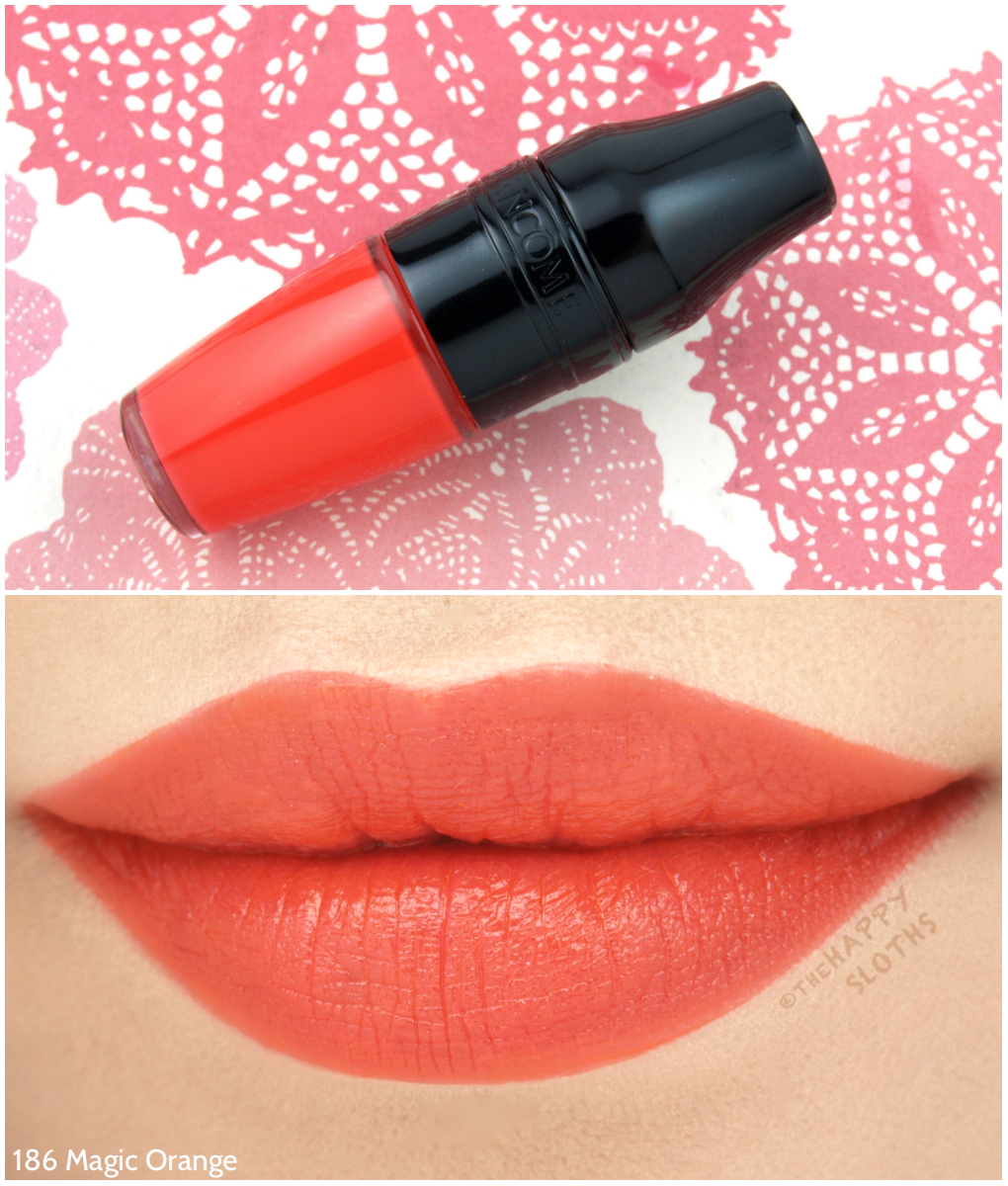 Lancome Matte Shaker in "186 Magic Orange": Review and Swatches