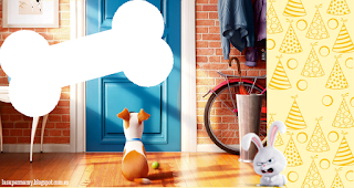 La Vida Secreta de las Mascotas: Invitaciones para Imprimir Gratis. Para hacer invitaciones, tarjetas, marcos de fotos o etiquetas, para imprimir gratis de La Vida Secreta de las Mascotas.