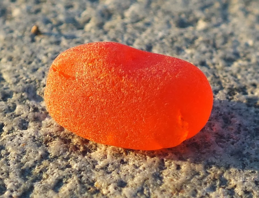 North Beach Treasures Orange Sea Glass The Slow "Extinction" of a Rare Color