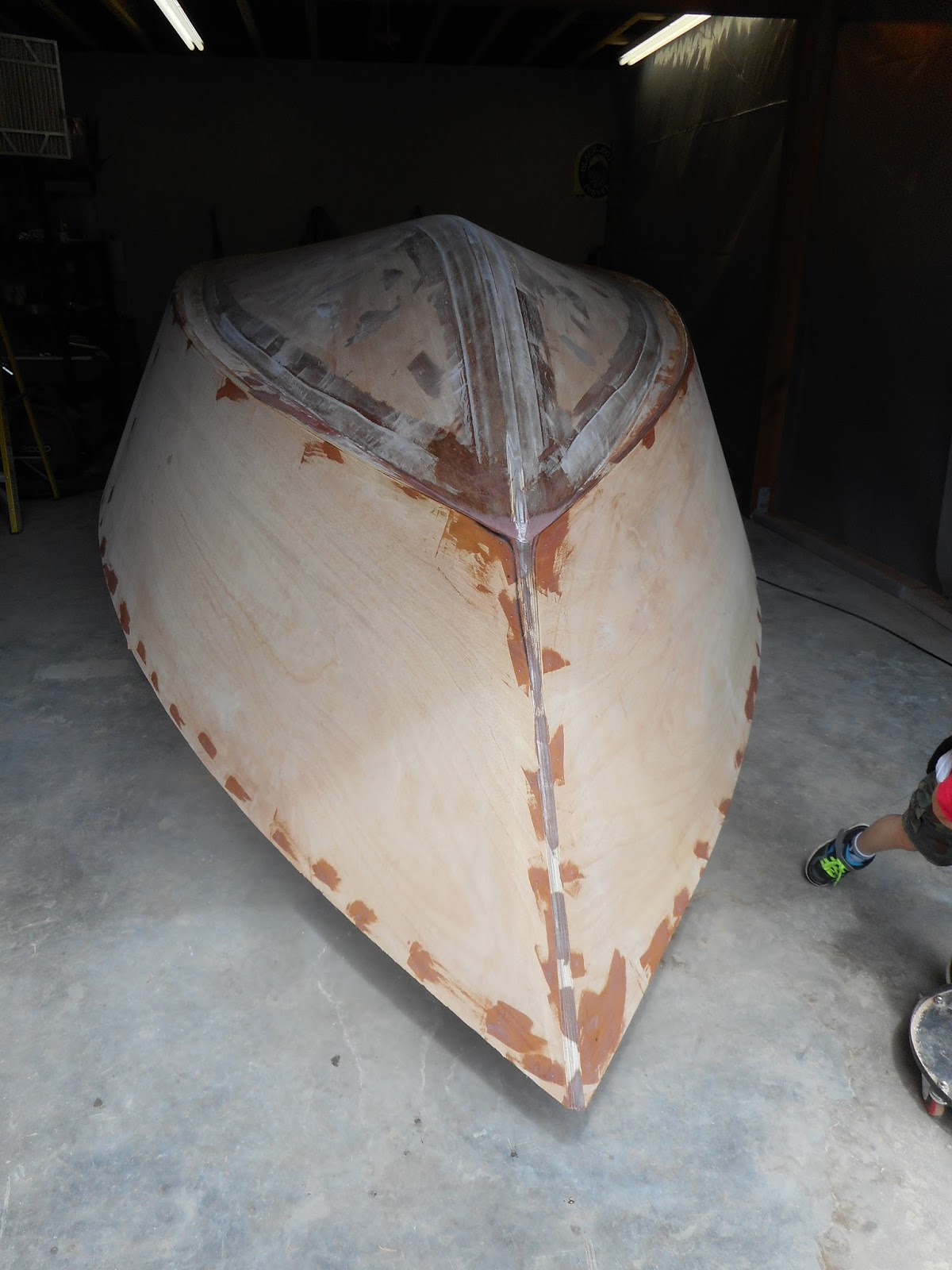 Chris's Boat Project Filling Holes and Fiberglass