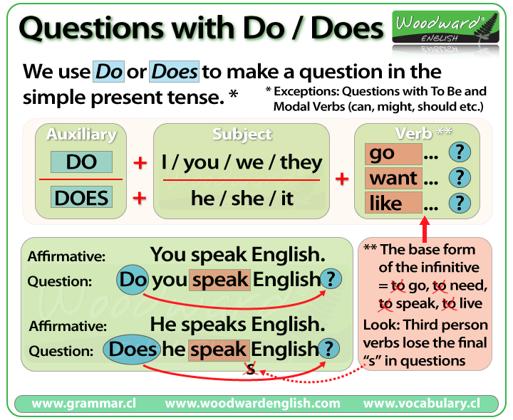 English Immersion Program Simple Present Questions English Immersion Program Simple Present Questions