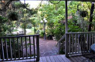 An inside image of Gaine's Ridge Dinner Club, Camden, Alabama taken from porch