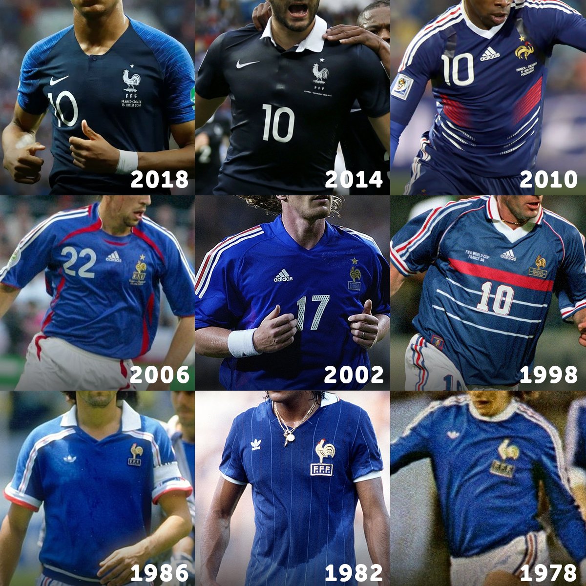 Egoísmo Me gusta hombro Full France Home Kit History | Adidas or Nike - Whose France Kits Are  Better? - Footy Headlines