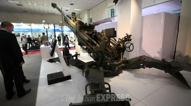 File: BAE systems’ 155mm towed howitzer, M777, on display during the Defexpo India 2014 bin New Delhi on Thursday. (IE Photo: Oinam Anand) File: BAE systems’ 155mm towed howitzer, M777, on display during the Defexpo India 2014 bin New Delhi on Thursday. (IE Photo: Oinam Anand)