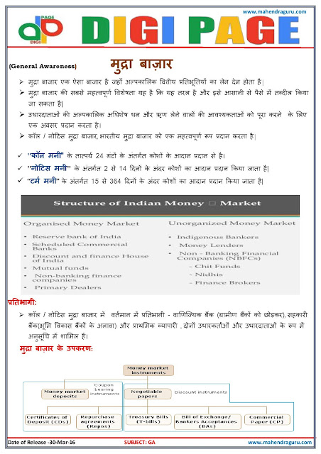 Digi Page - General Awareness - 30.03.2016