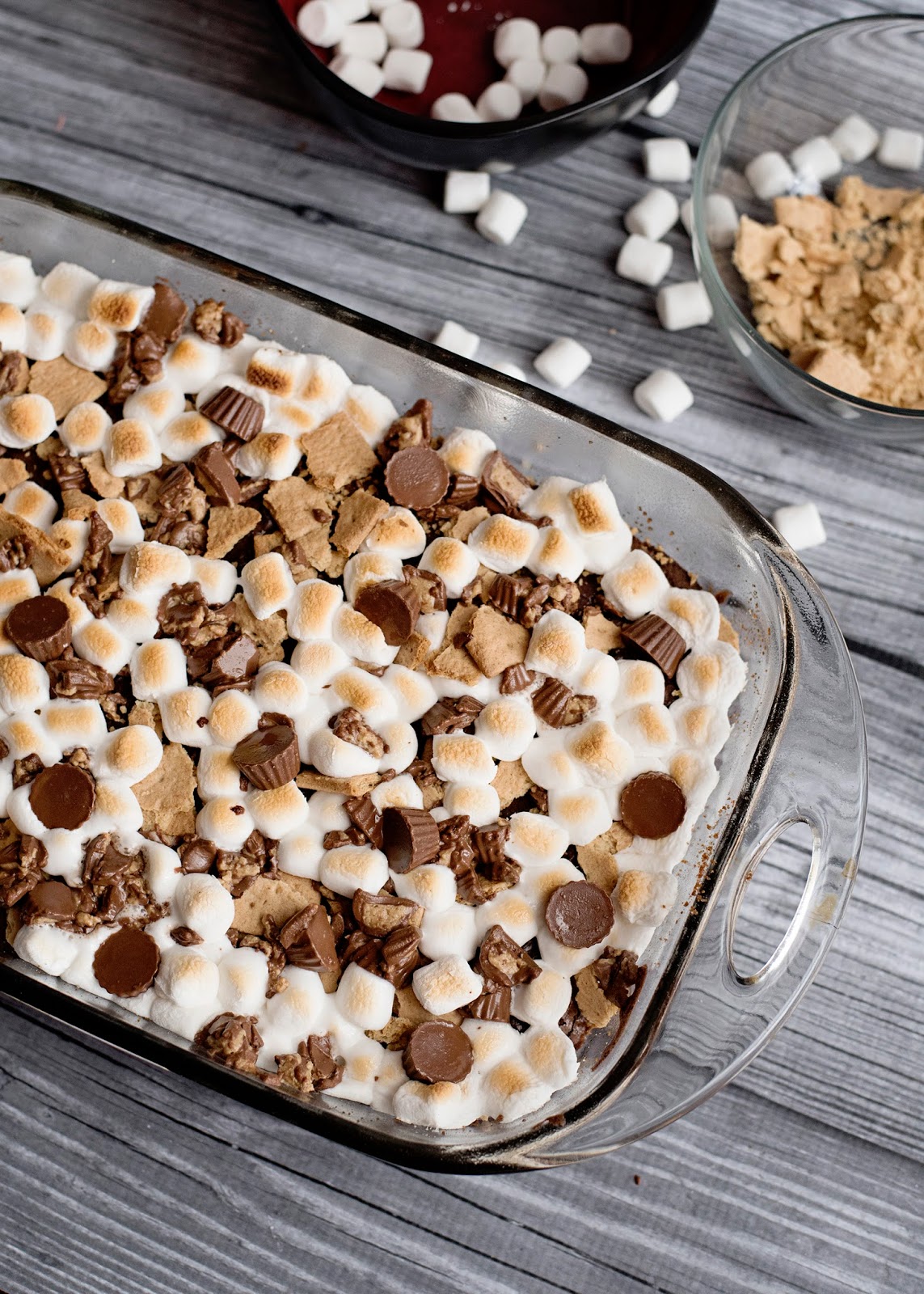 Peanut Butter Cup S'more Brownie Bars Recipe Rachel Teodoro