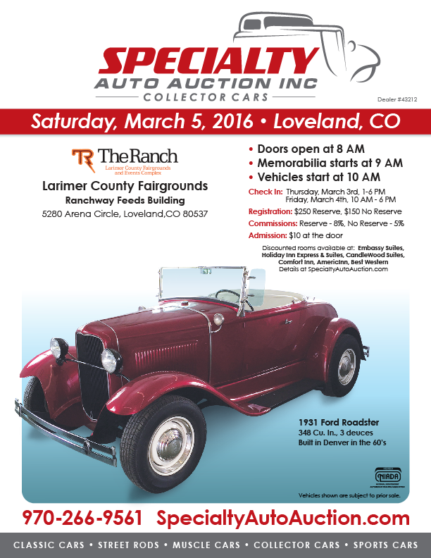 The Corvette Guys Don't Miss the Specialty Auto Auction on March 5