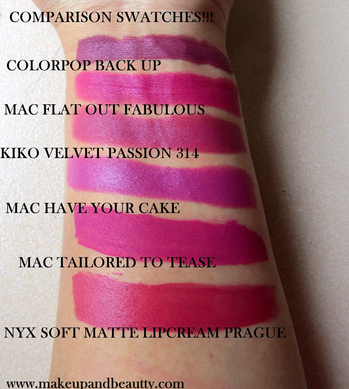 Makeup And Beauty Review Swatches Of Kiko Milano Velvet Passion Lipstick In Shade 314