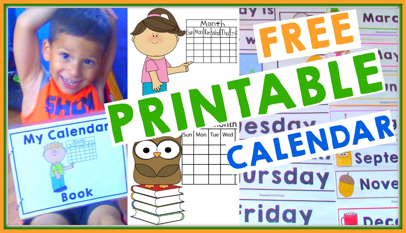 Shirlee Alicia: FREE PRINTABLE CALENDAR BOOK - HOMESCHOOL - KINDERGARTEN