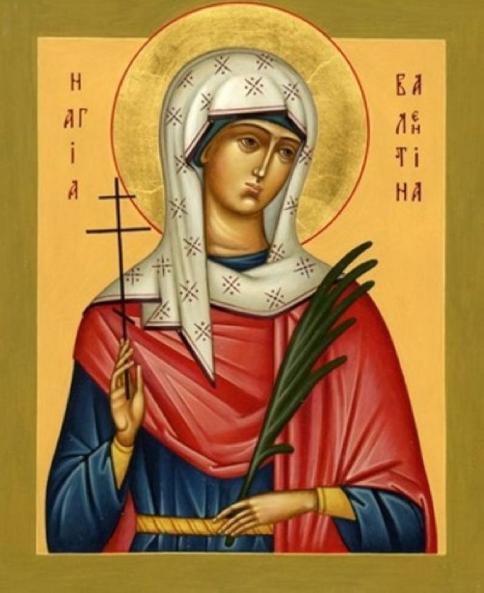 365 Saints 03 Icons, Today, February 10th, is Saint Valentina of