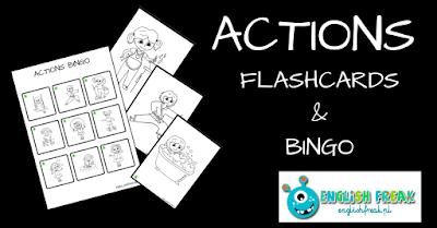 Actions bingo and flashcards Actions bingo and flashcards