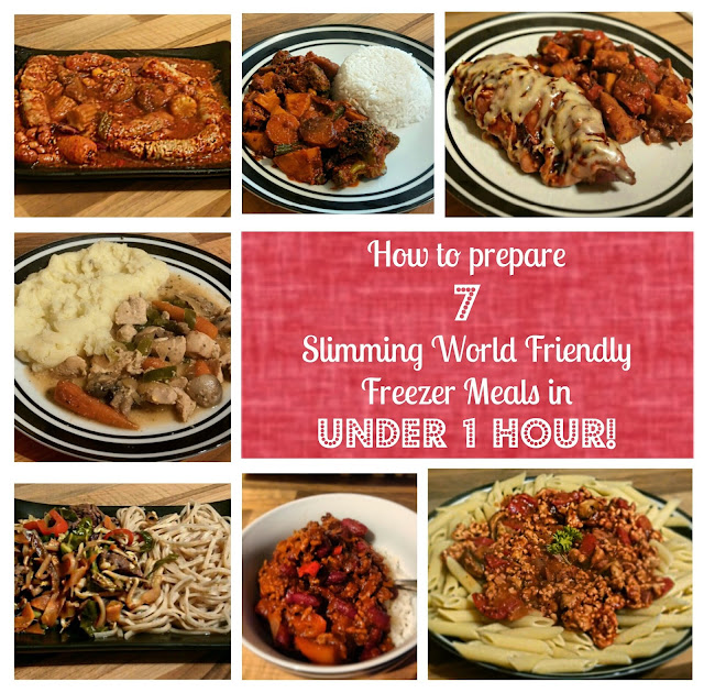 how to prepare a week of slimming world friendly freezer bag meals 