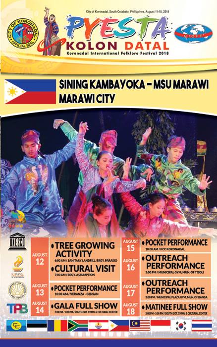 Pyesta Kolon Datal participants to perform in different towns in SOX