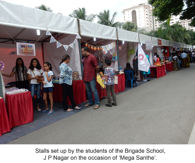 Flash @ Brigade – The Open Street Mega Santhe conducted by the Children of The Brigade School @ J P Nagar 