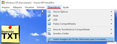 DominioTXT - Adicionais para Convidados - VirtualBox