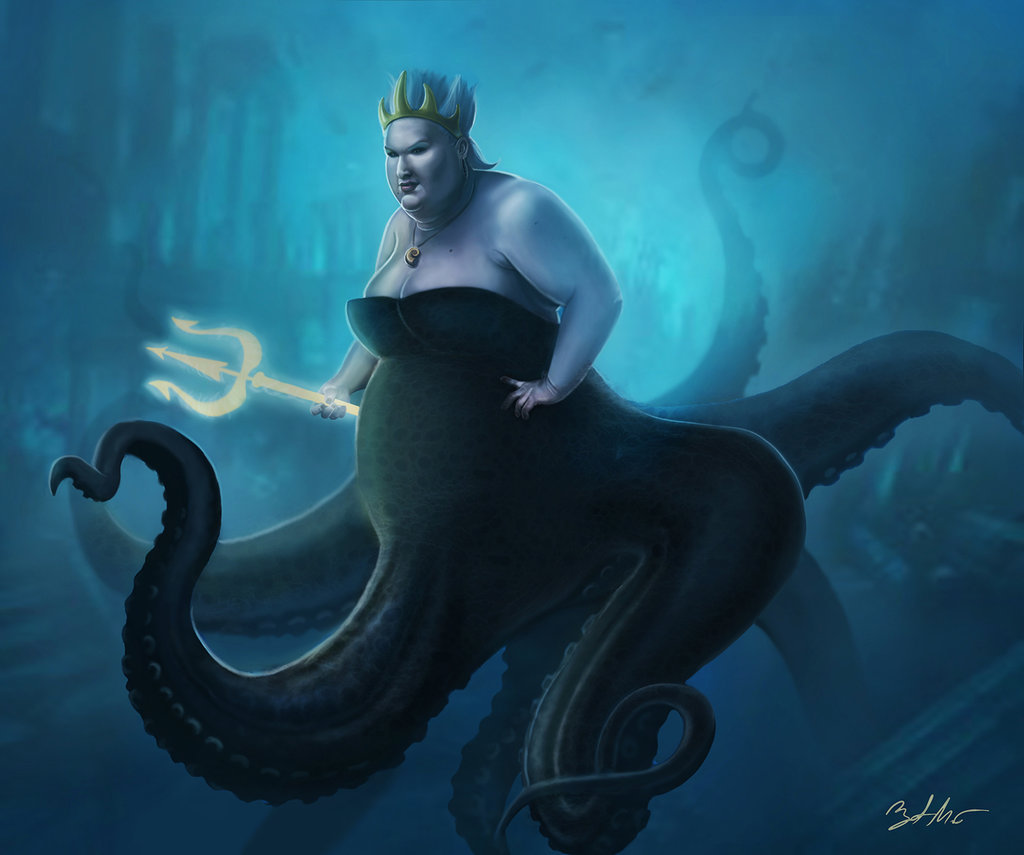 Ursula the Sea Witch by MightyGodOfThunder.