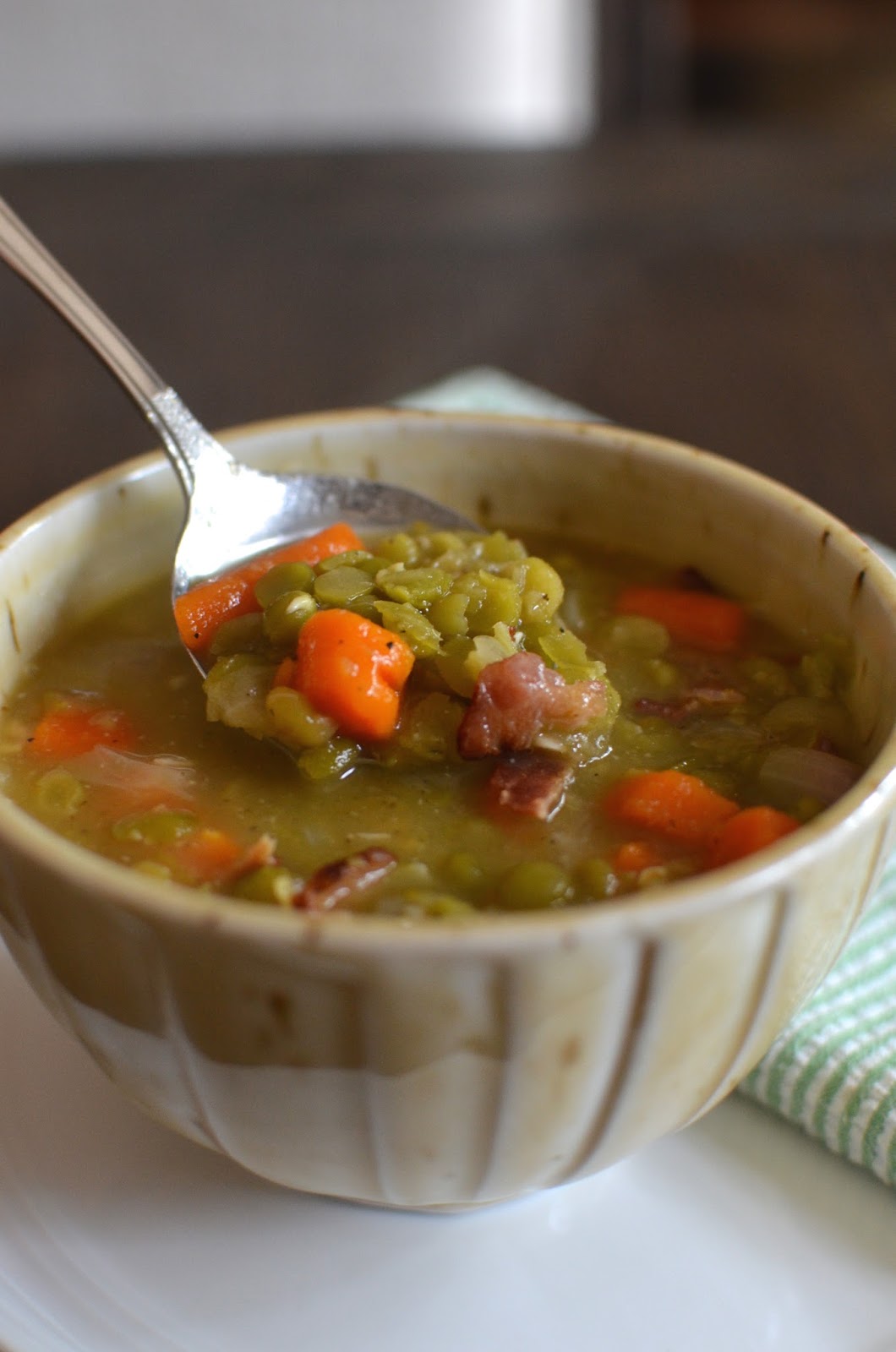 Playing with Flour Split pea soup (with bacon and miso)