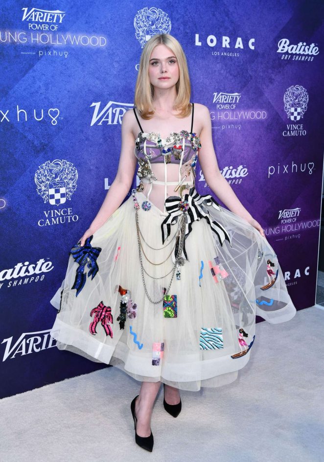 Elle Fanning Wears Semi Sheer Dress To The 2016 Variety Of Elle Fanning Wears Semi Sheer Dress To The 2016 Variety Of Young Hollywood In La
