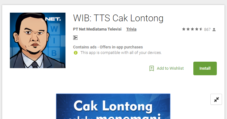 Kunci Tanggapan Wib Tts Cak Lontong Lengkap