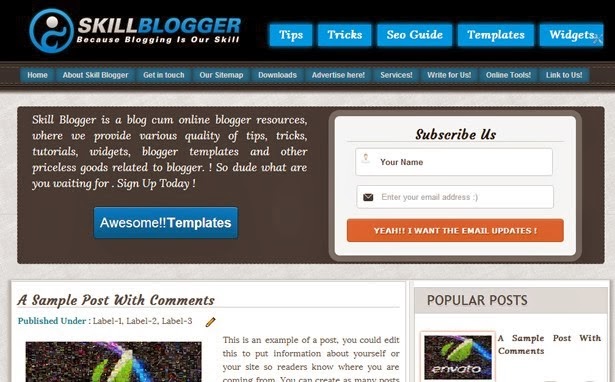 Top 5 Best SEO Blogger Templates 2016 (Skill Blogger Template) Top 5 Best SEO Blogger Templates 2016 (Skill Blogger Template)