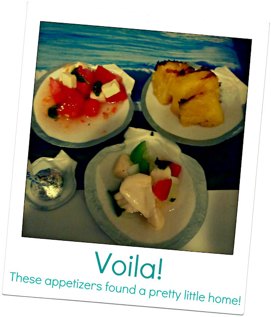 Mommys Pinkie Lipgloss Pretty Shell Appetizer Plates