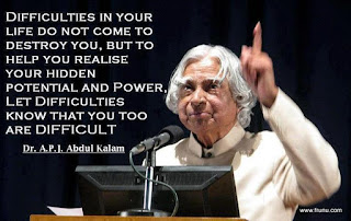 scientist abdul kalam sir quotes about difficulties hard work in tamil