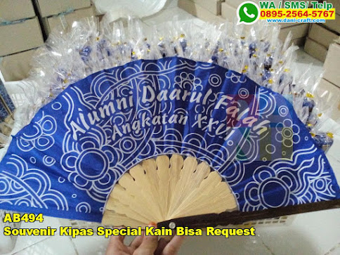 Grosir Souvenir Kipas Special Kain Bisa Request