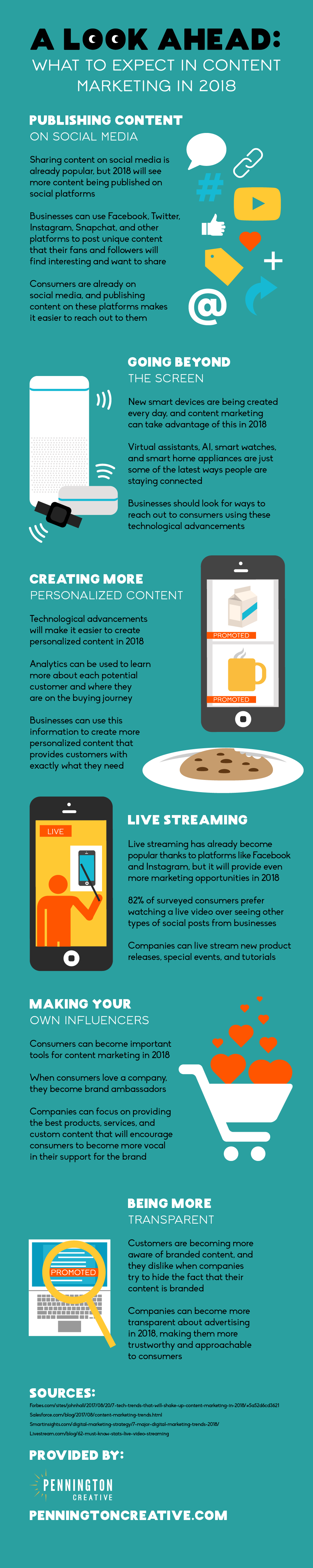 A Look Ahead: What to Expect in Content Marketing in 2018 - #infographic