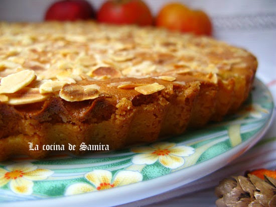 Tarta de manzana y almendra