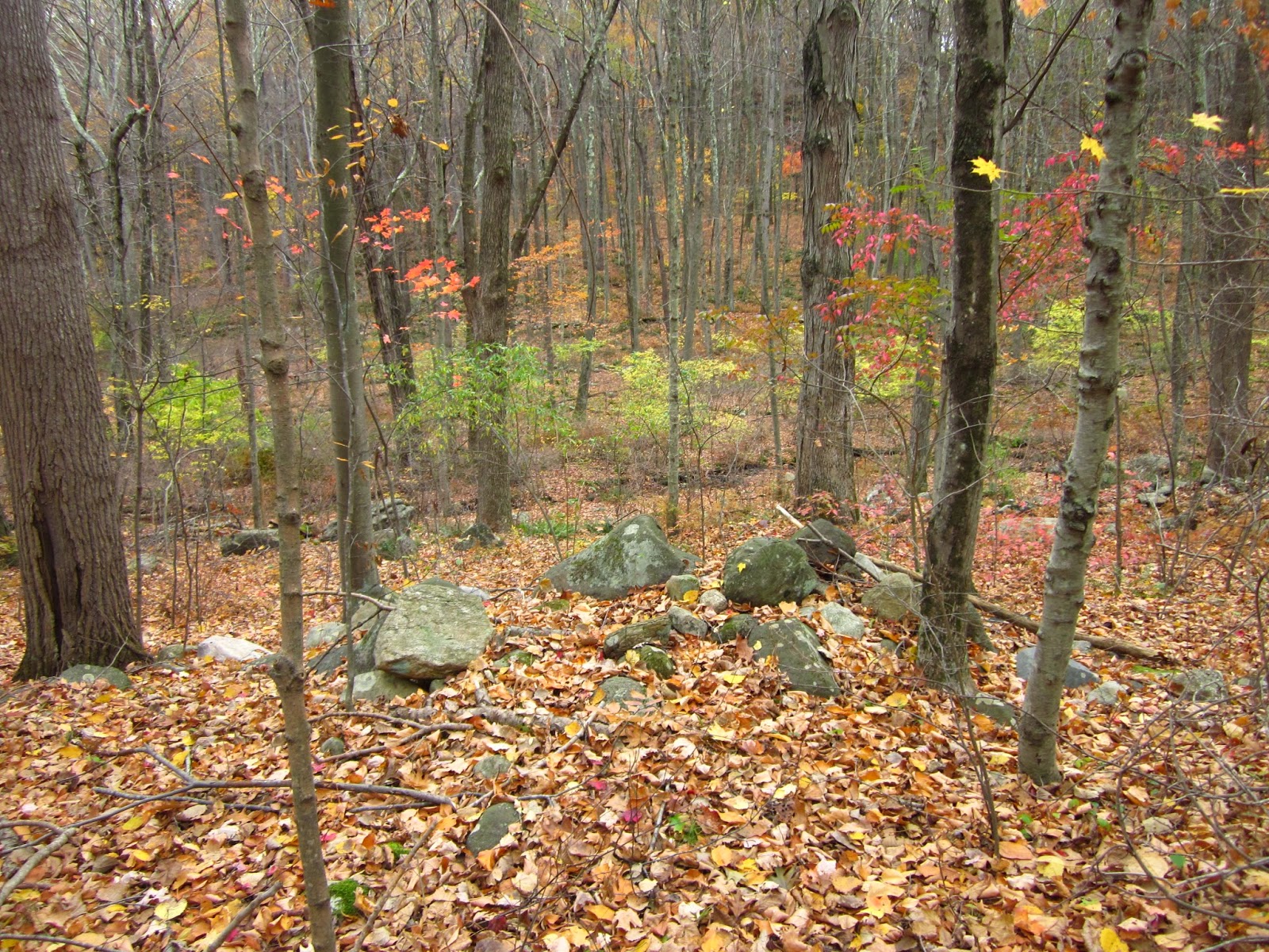 Rock Piles Quanopaug Trail Rock Pile