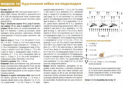 Вязание юбок ананас 162