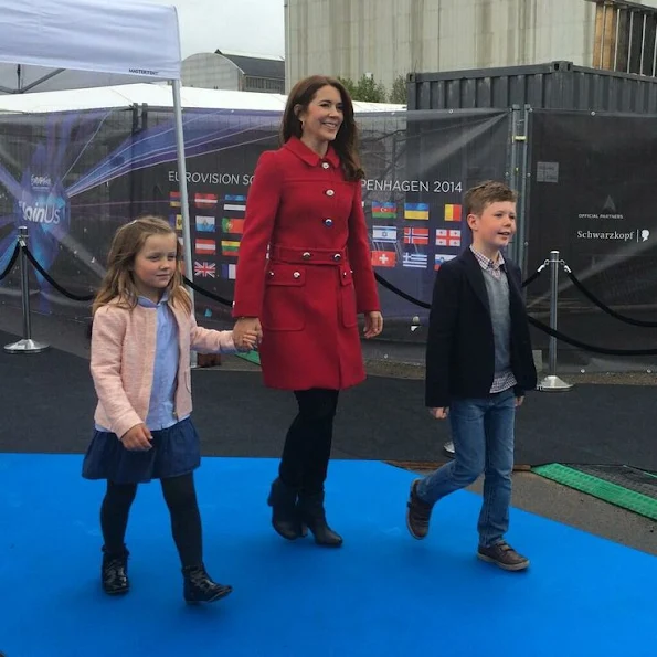 Princess Mary, Princess Isabella and Prince Christian at Eurovision Song Contest